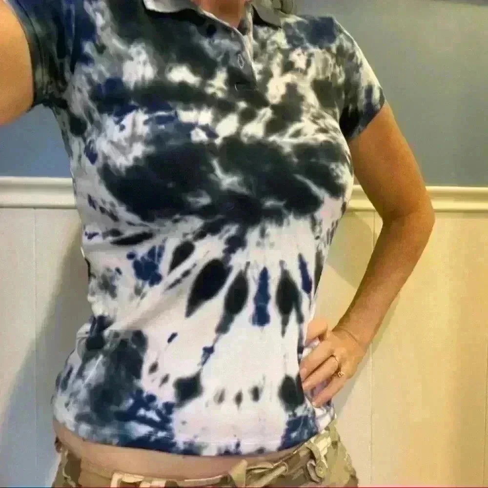 New! Gap Tie dye polo shirt